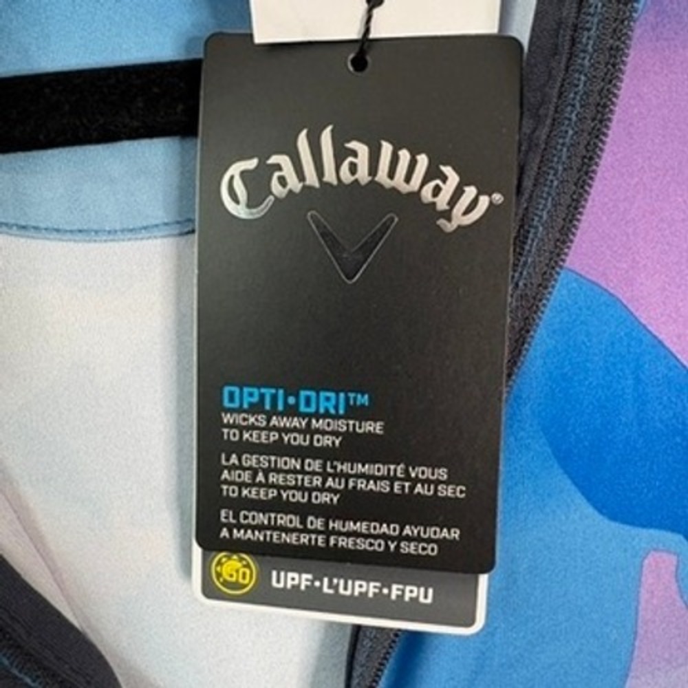 NWT CALLAWAY Golf Dress Women's Medium Blue Opti-Dri Sleeveless UPF 50+ - Picture 7 of 9